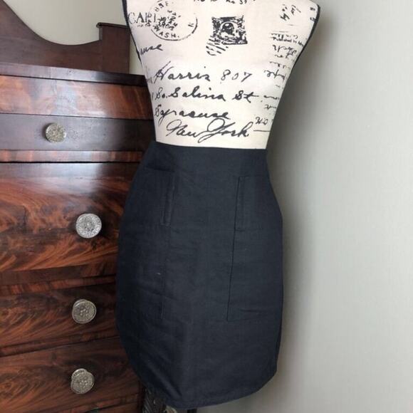 3.1 Phillip Lim Black Linen Mini Skirt 4 - Picture 1 of 6